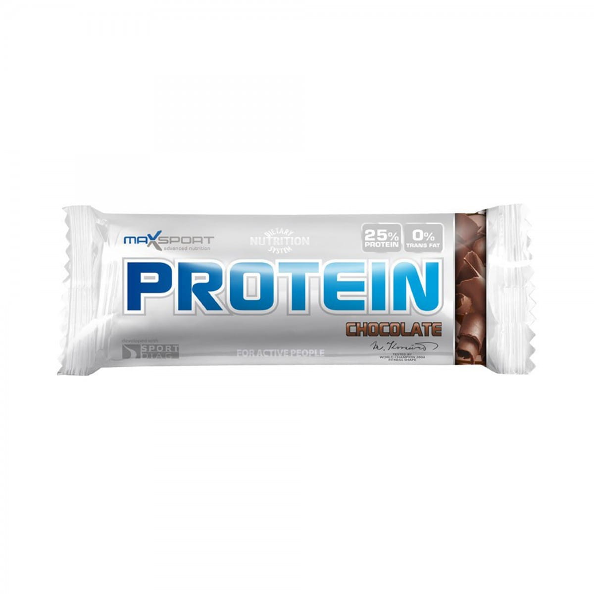 Barre chocolatée protéinée 60 g MAXSPORT
