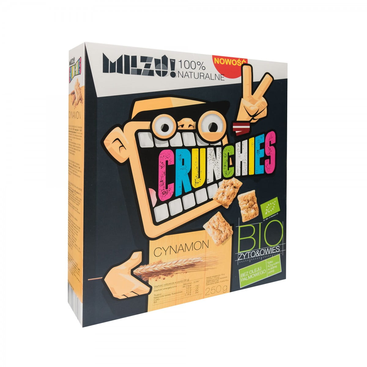 Croquants seigle et avoine cannelle BIO 250 g MILZU