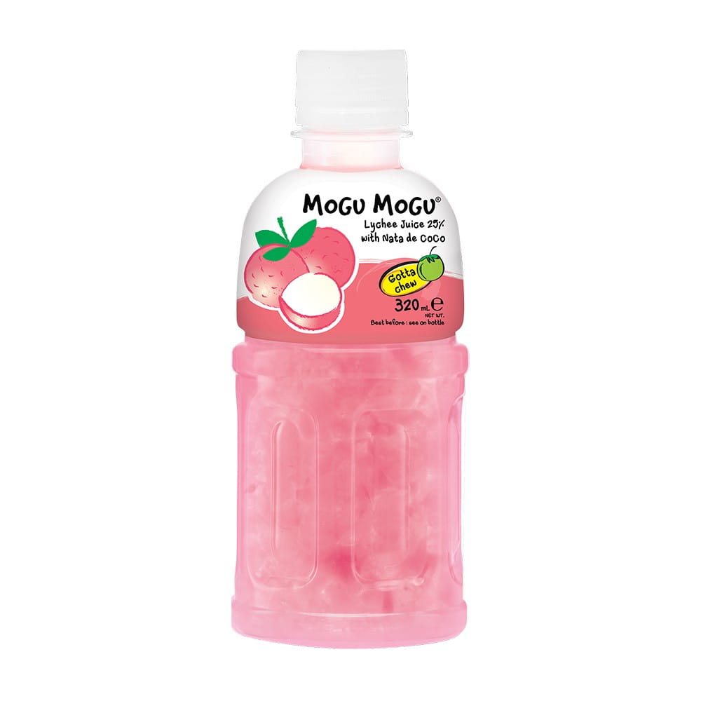 Boisson au litchi avec éclats de gelée de coco 320 ml