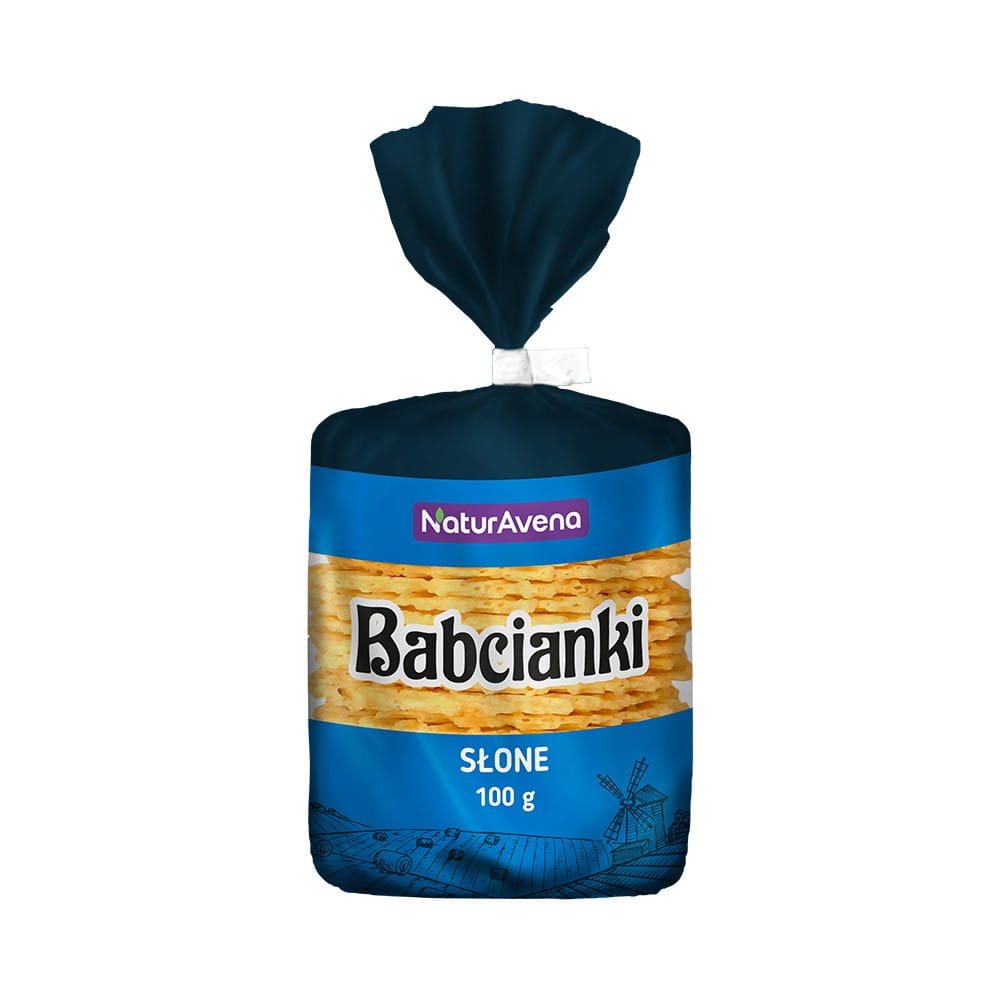Gaufrettes sans matières grasses et sans colorants, avoine salée 100 g NATURAVENA