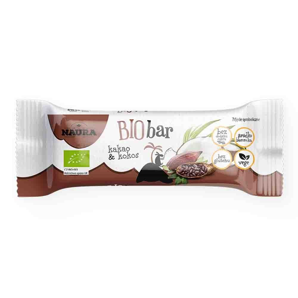 Barre Cacao & Coco BIO 35 g NAURA