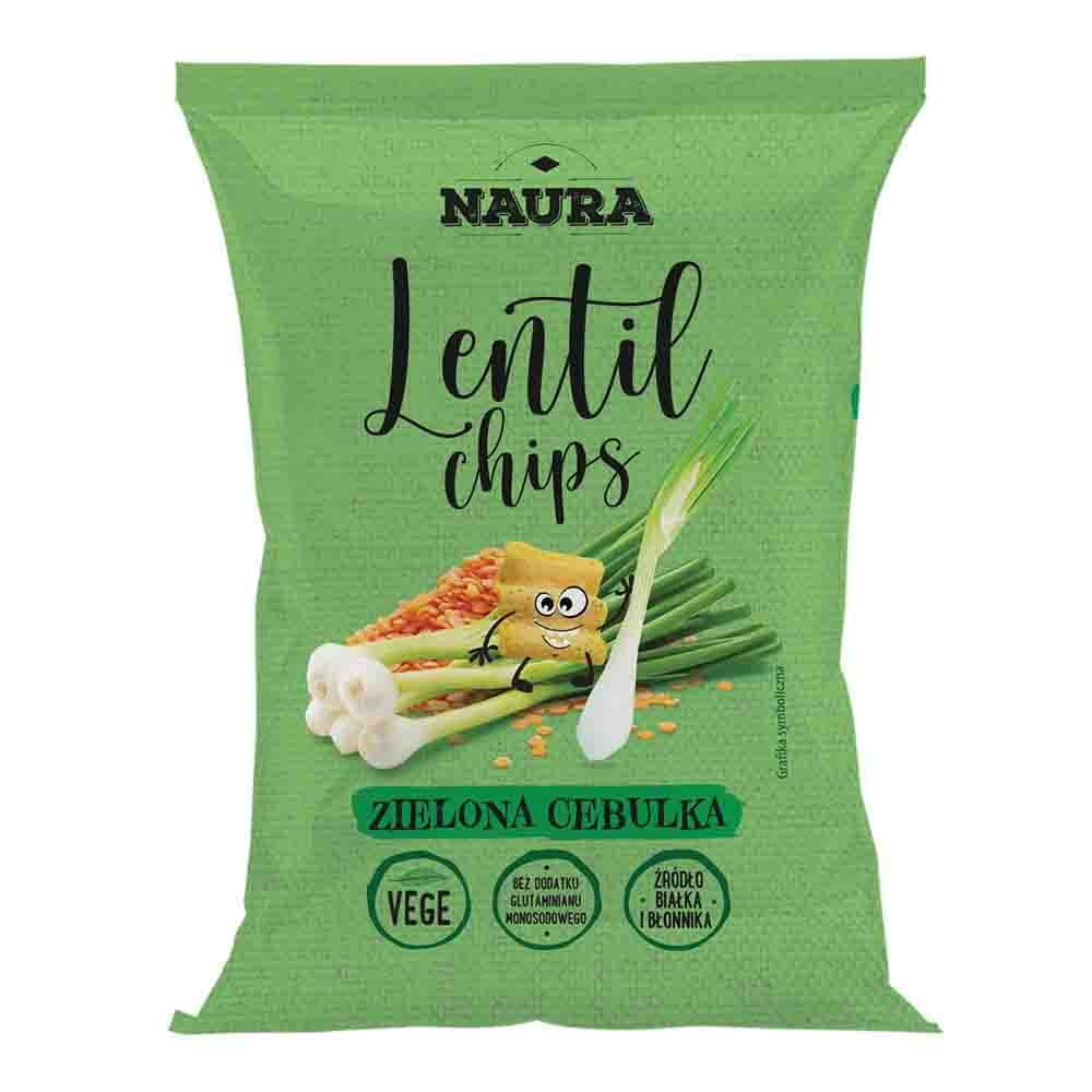 Chips de lentilles oignon vert 70 g NAURA