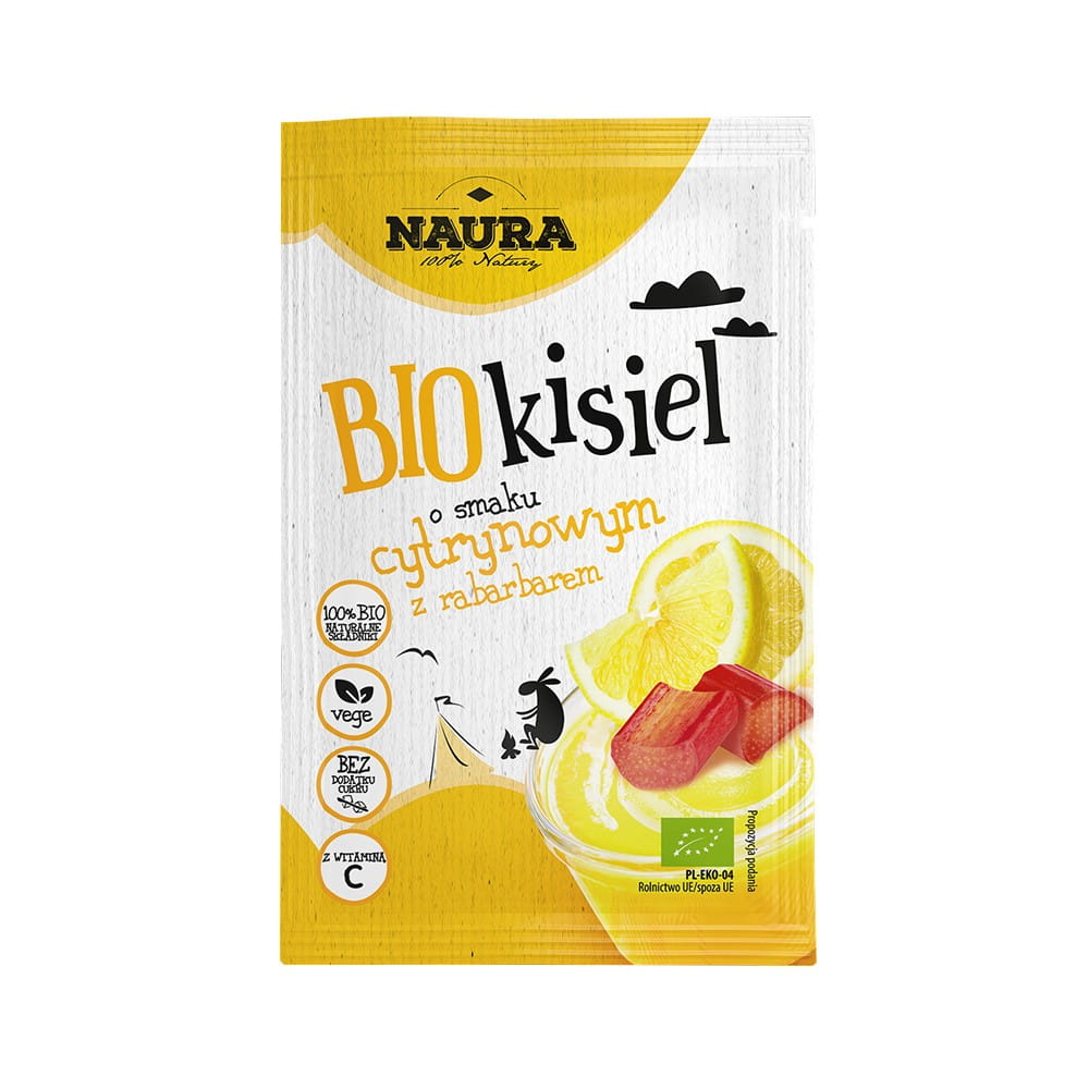 Gelée saveur citron et rhubarbe BIO 38 g NAURA