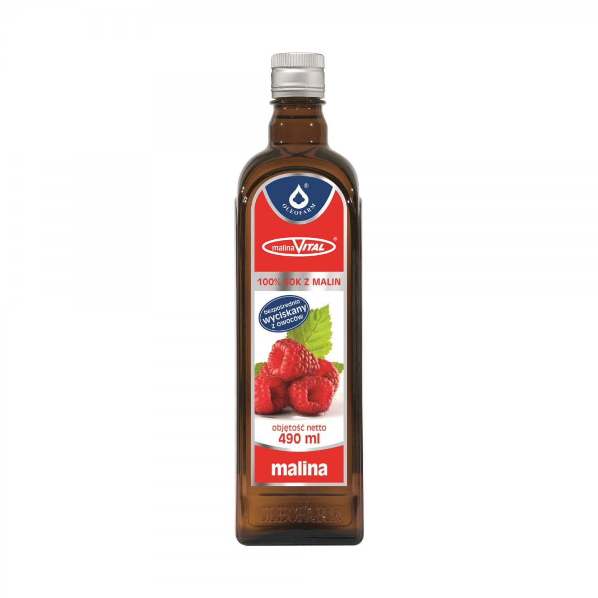 Jus de framboise 100% 490 ml OLEOFARM