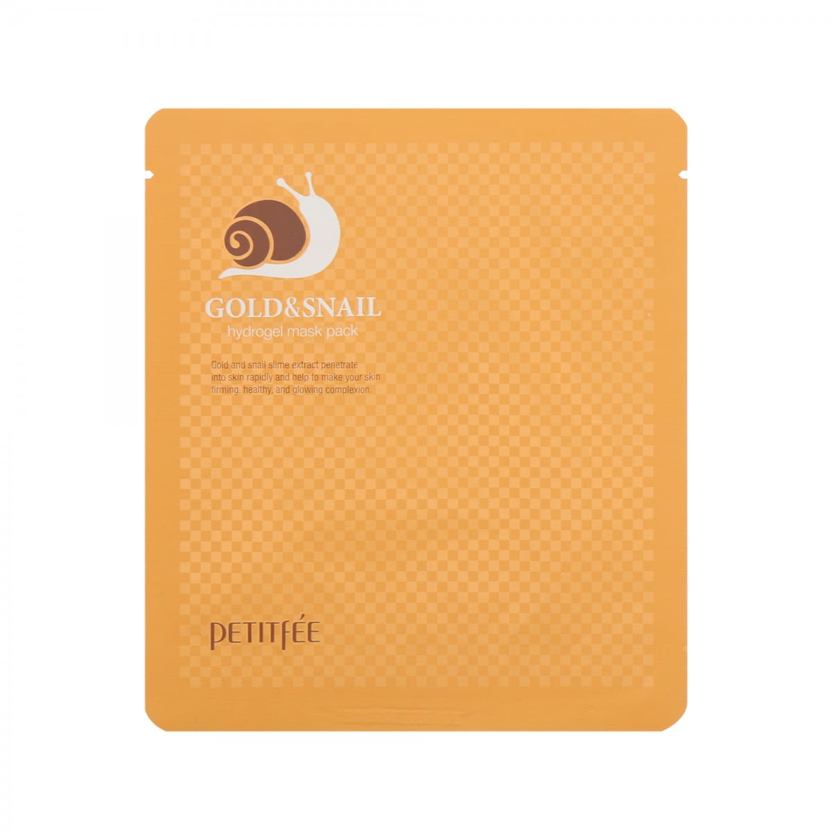 Masque visage hydrogel à l'or et à la bave d'escargot 30 g - PETITFEE
