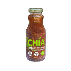 Un snack liquide aux graines de chia, pomme et citron 250 ml NATURO