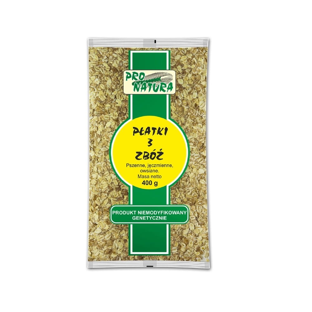 Flocons 3 céréales 400 g PRO NATURA