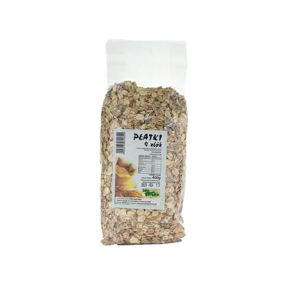 Flocons 4 céréales 400 g PRO NATURA