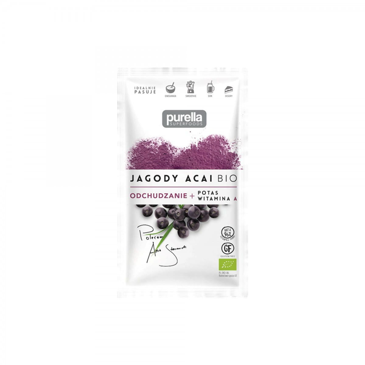 Baies d'açaï BIO pour maigrir potassium + vitamine A 21 g