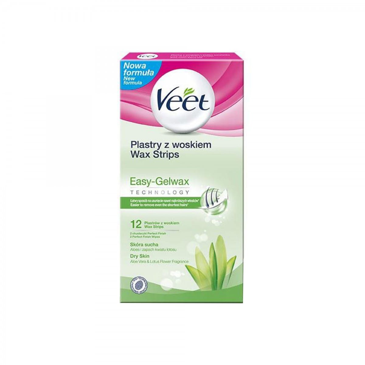 Easy - patchs gelwax avec cire pour peaux sèches 12 pièces