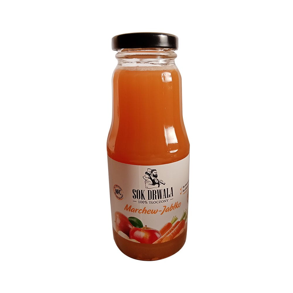 Jus de pomme et carotte 100% naturel pressé 300 ml