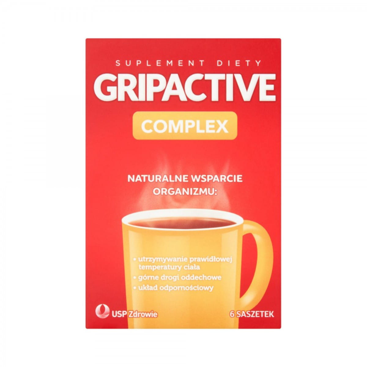 Complexe Gripactive pour les voies respiratoires supérieures 6 sachets