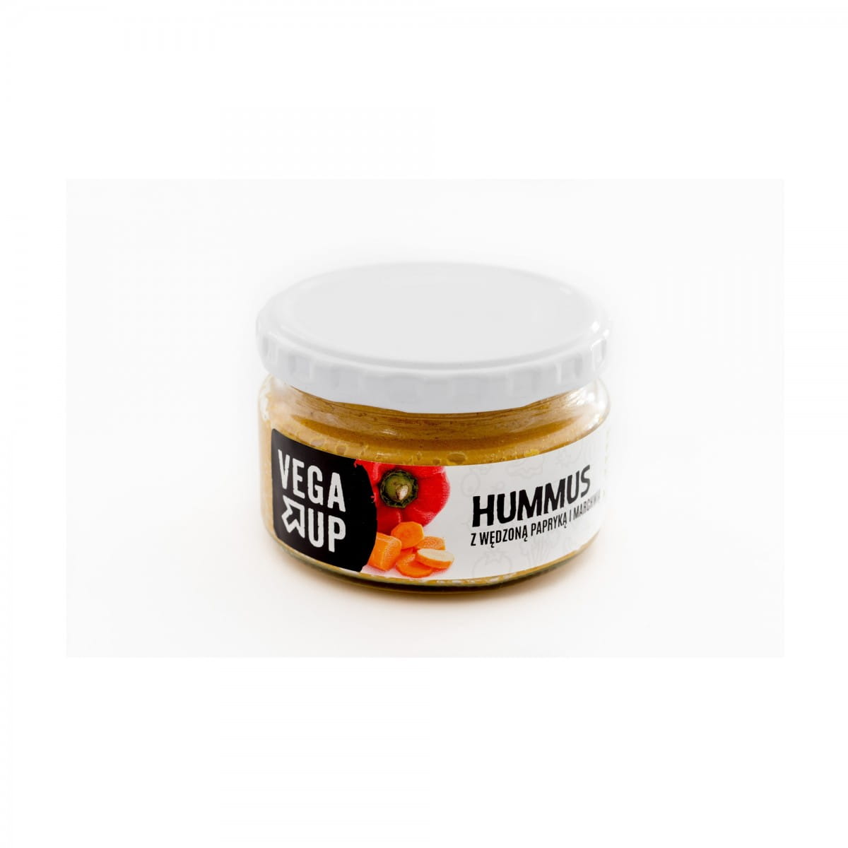 Houmous au paprika fumé et carottes 200 g - VEGA UP