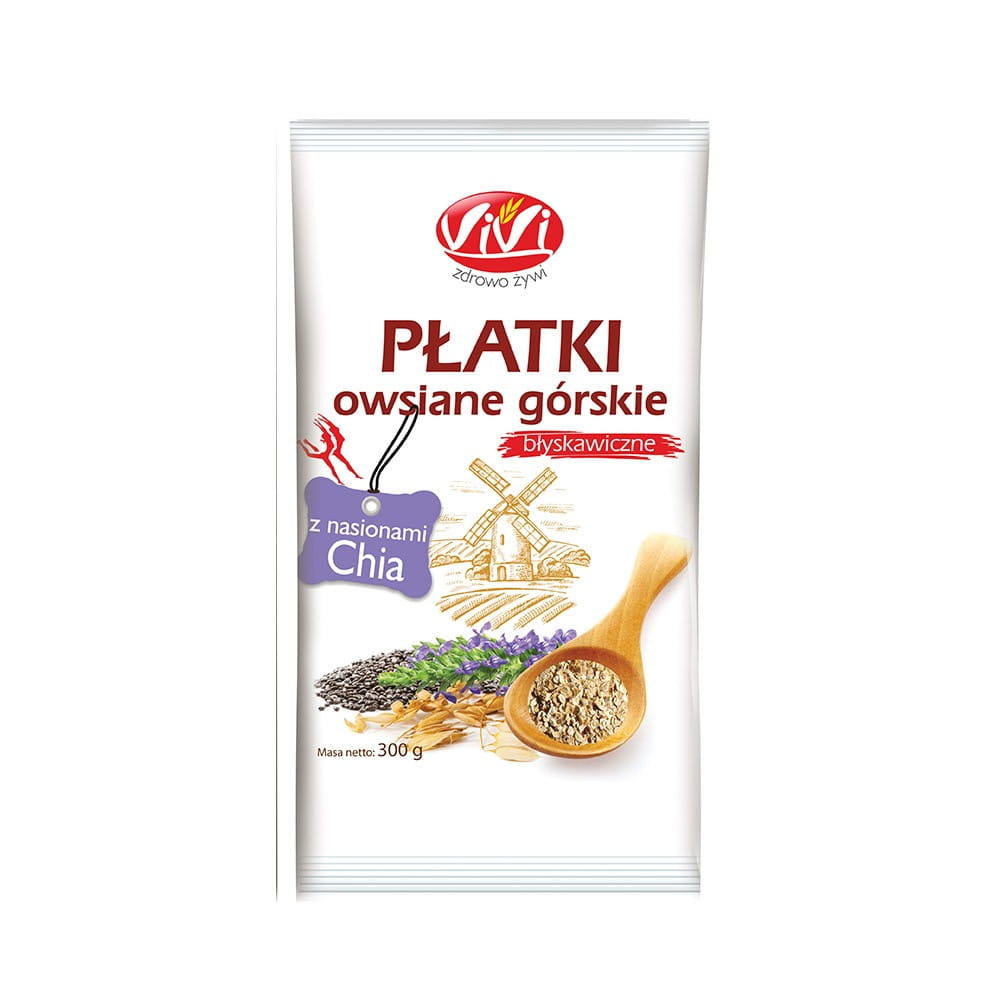 Gruau de montagne instantané au chia 300 g VIVI