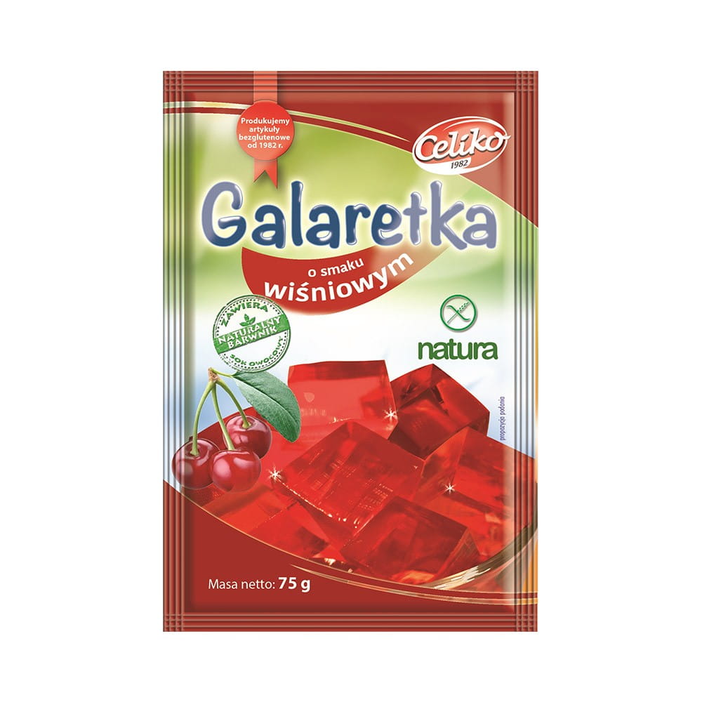 Gelée saveur cerise sans gluten 75 g CELIKO