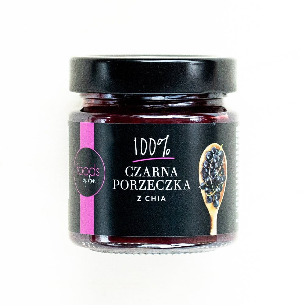 Confiture de cassis aux graines de chia 200 g - FOODS BY ANN