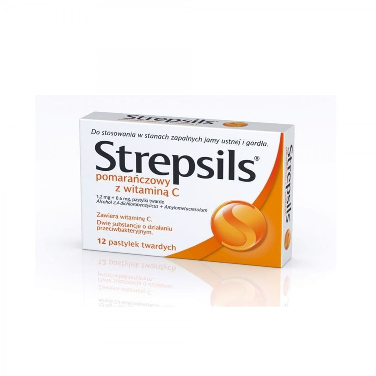 Strepsils orange 12 pastilles
