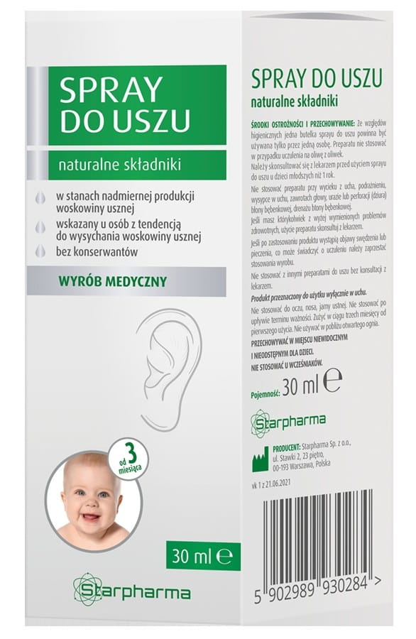 Spray auriculaire 100% naturel 30ml STARPHARMA