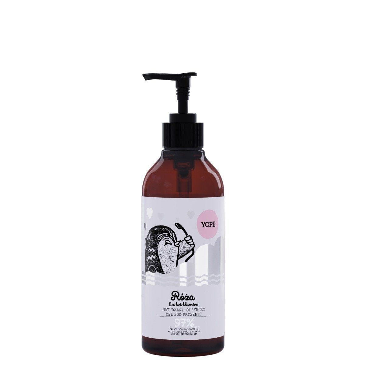 Gel douche naturel rose et encens 400ml YOPE