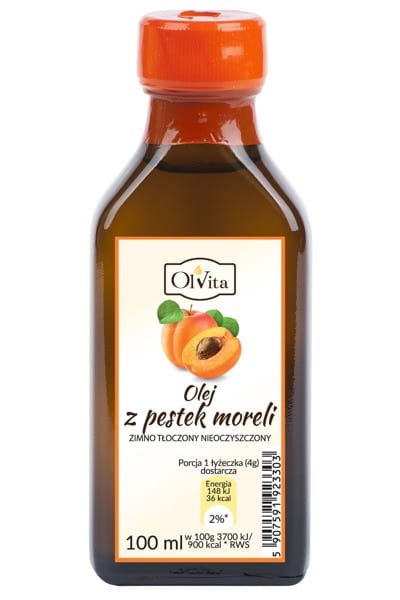 Huile de noyau d'abricot, pressée à froid 100ml OLVITA