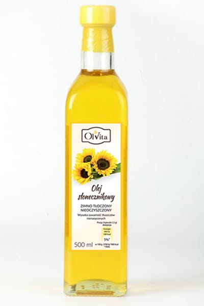 Huile de tournesol pressée à froid 500ml OLVITA