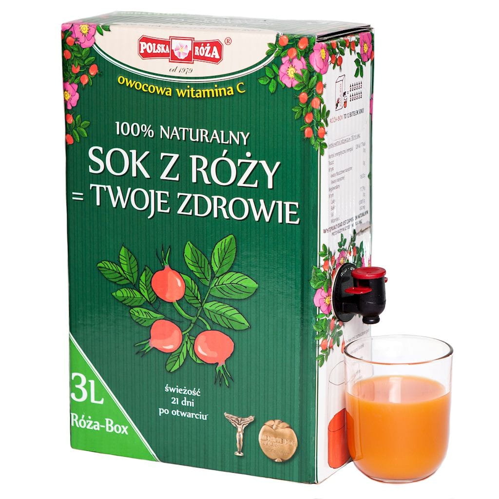 Rose box Vitamine C 100% fruit 3l POLISH ROSE