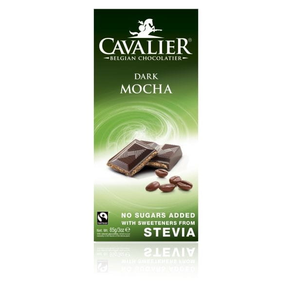 Chocolat dessert fourré au café, sucré à la stévia 85g CAVALIER