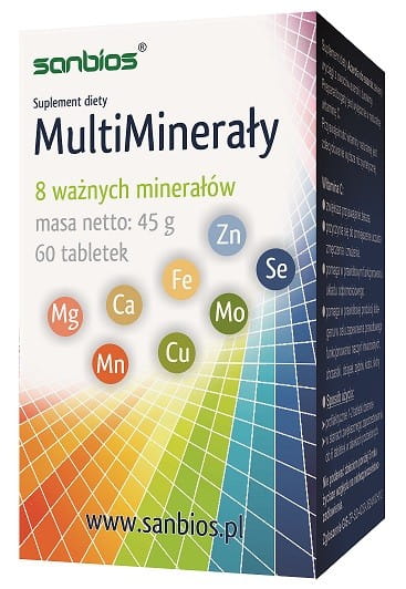 Multi minéraux 60 onglets. SANBIOS