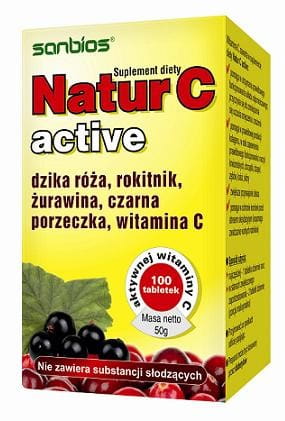 Natur-C actif 100 comprimés. SANBIOS