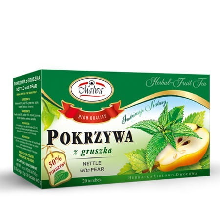 Thé ortie + poire 20 x 2g MALWAV