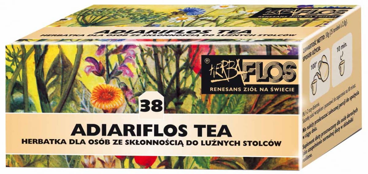 Thé anti-diarrhéique 20 x 2g - 38 adiariflos tea fix - HERBA - FLOS