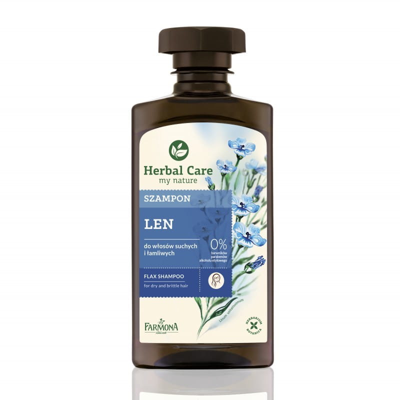 Shampooing aux graines de lin 330 ml - HERBAL CARE