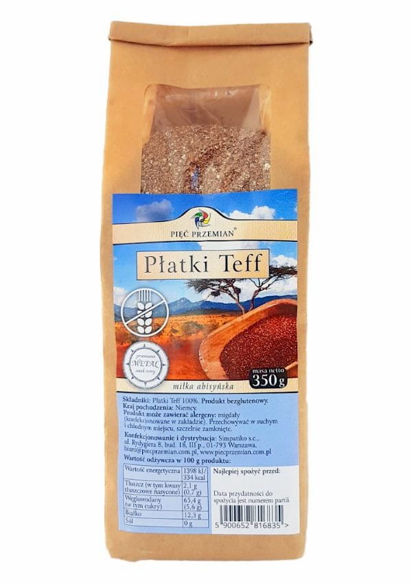 Flocons de teff sans gluten 350g CINQ CHANGEMENTS