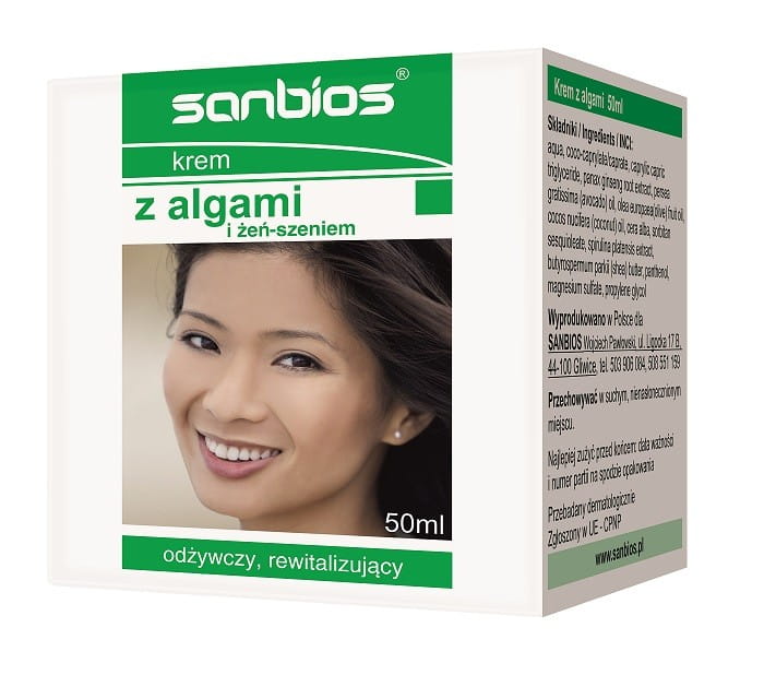 Crème aux algues et ginseng 50ml SANBIOS