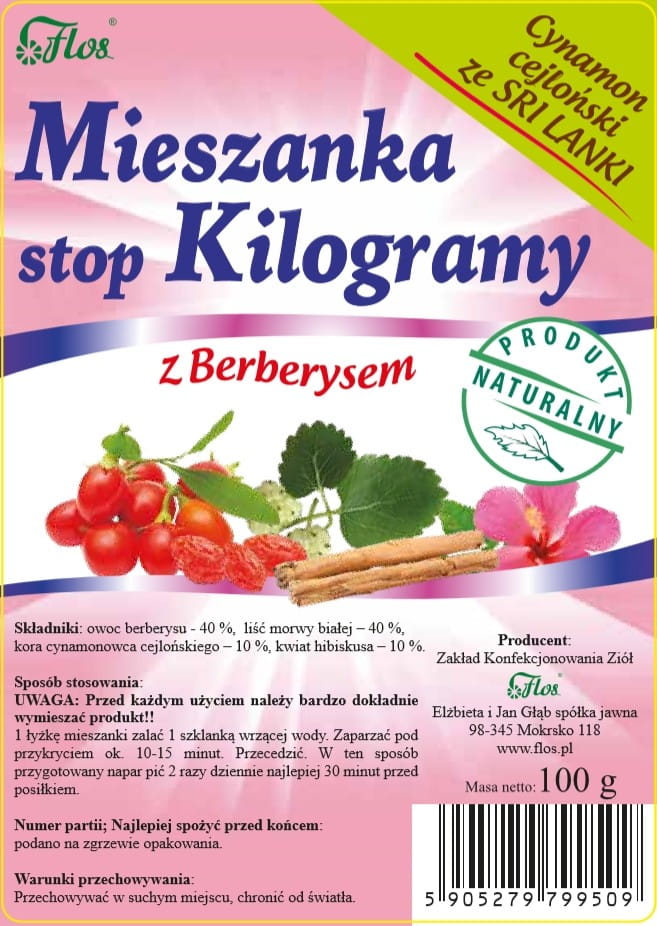 Mélange de kilogrammes avec épine-vinette 100g FLOS