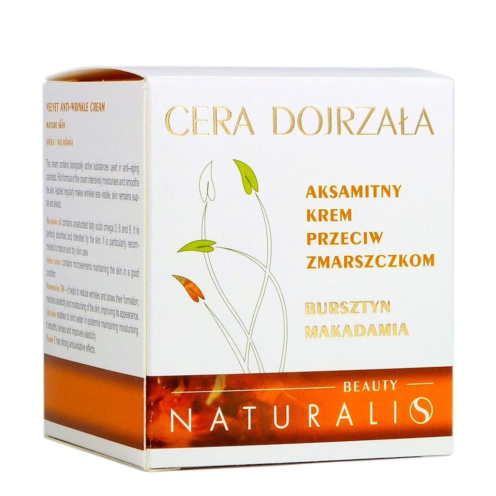 Crème anti-rides peaux matures ambre de macadamia 50ml NATURALIS