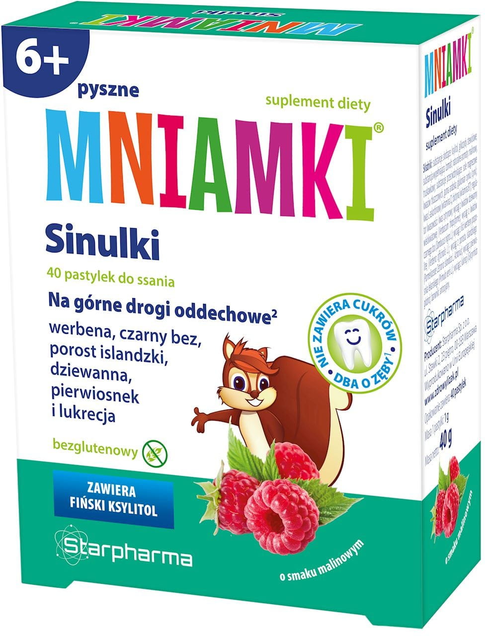 Mini myrtilles pour les voies respiratoires supérieures 40 pastilles STARPHARMA saveur framboise