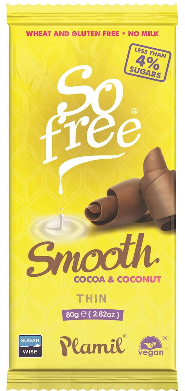 So free chocolat au xylitol, alternativement lait - coco 80g PLAMIL