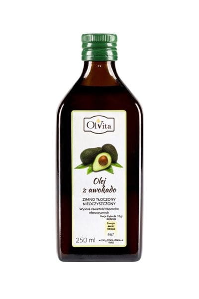 Huile d'avocat pressée à froid 250ml OLVITA