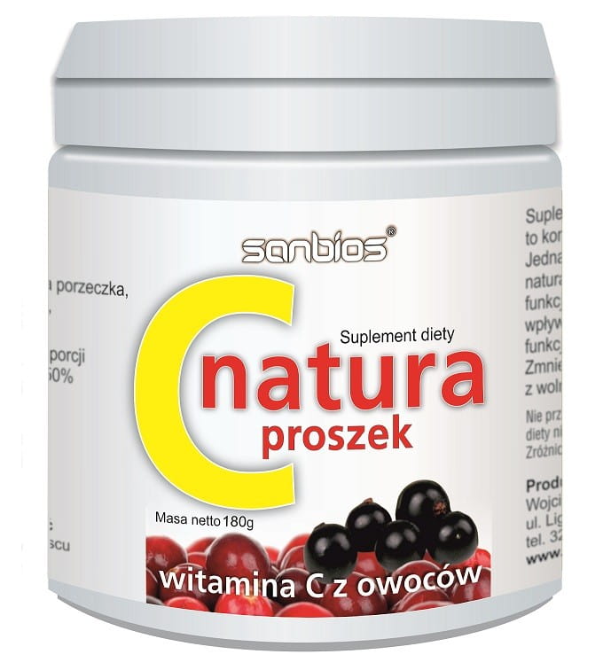 C nature poudre 180g - Vitamine C du fruit SANBIOS