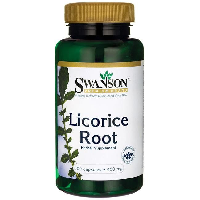 Racine de réglisse 450mg 100 gélules - SWANSON réglisse
