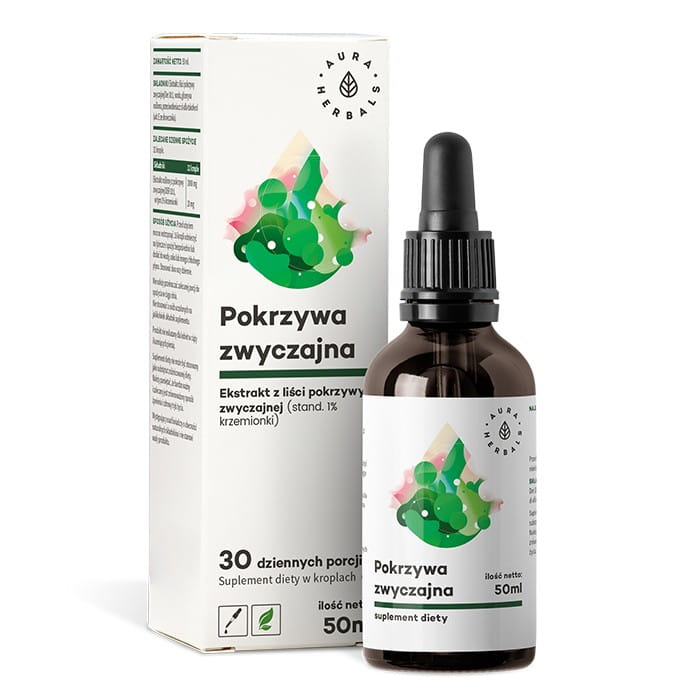 Ortie - extrait de feuille en gouttes de 50 ml AURA HERBALS