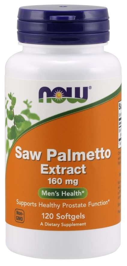 Extrait de palmier nain 160mg 120sgels. MAINTENANT ALIMENTS
