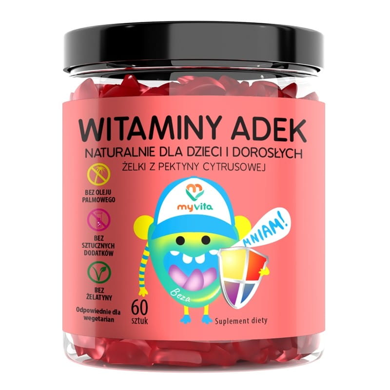 Gelée de vitamines ADEK avec pectine d'agrumes 60 pcs - MYVITA