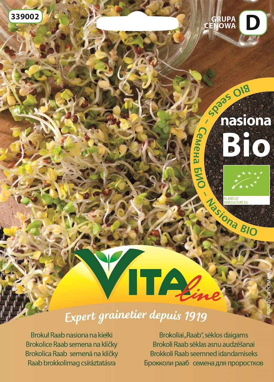 Graines de brocoli Raab BIO pour germes 20 g VITA LINE