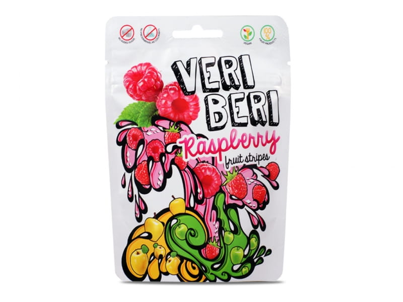 Fèves à la gelée de framboise 50g VERI BERI