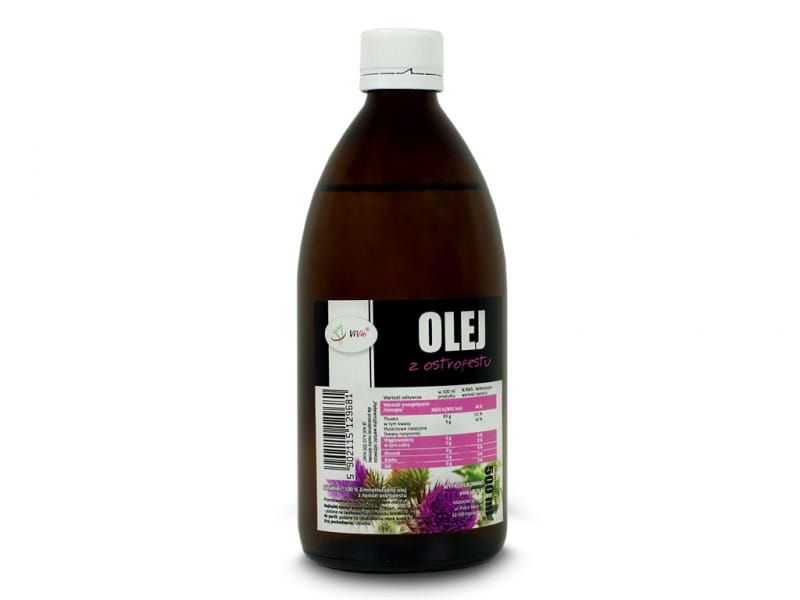Huile de Chardon Marie, Pressée à Froid 500ml - VIVIO