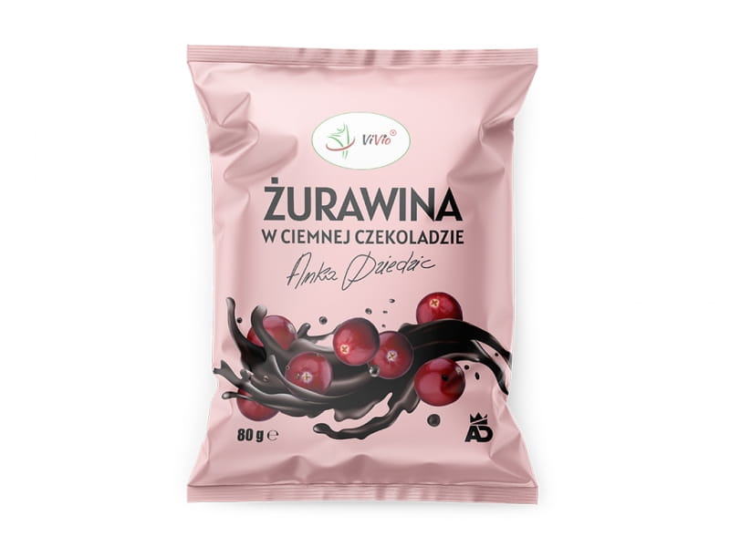 Canneberge au chocolat noir ANKA DZIEDZIC 80g - VIVIO