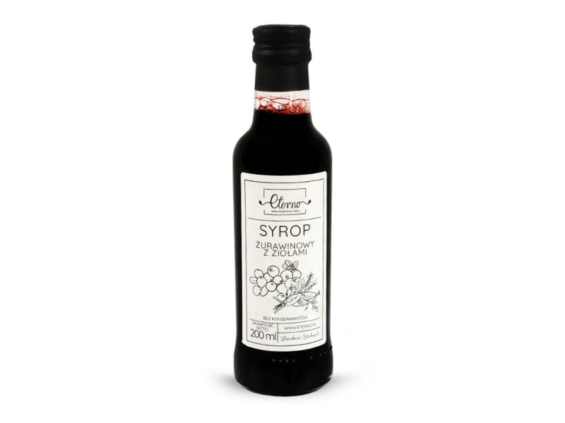 Sirop de canneberge aux herbes ETERNO 200ml