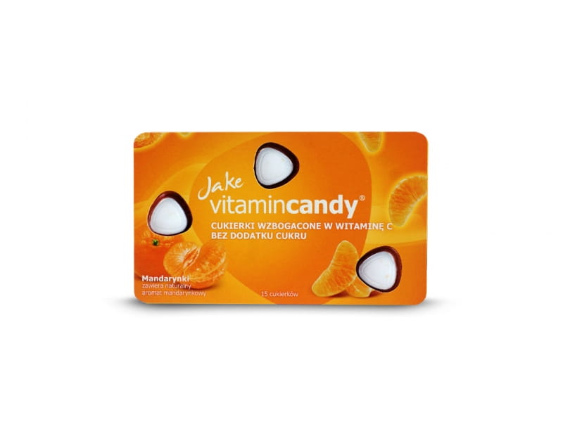 Bonbons sans sucre mandarine 18g JAKE VITAMINCANDY